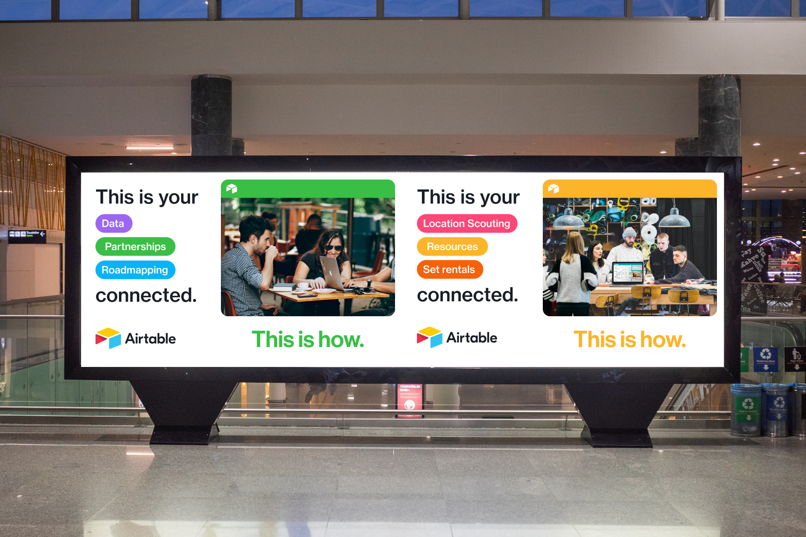 This Is How out-of-home airport billboard